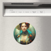 Rococo Future Sci-Fi Fantasy Magneet (Insitu (Vaatwasser))