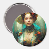 Rococo Future Sci-Fi Fantasy Magneet (Voorkant / Achterkant)