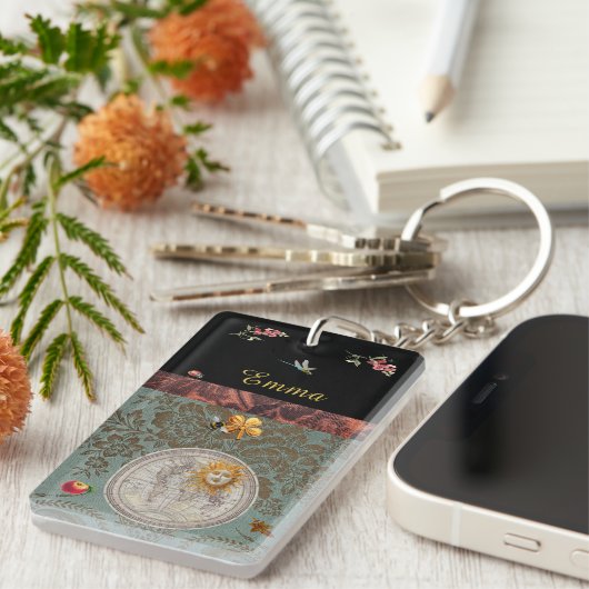 Rococo Garden Acrylic Keychain (Voorkant Rechts)