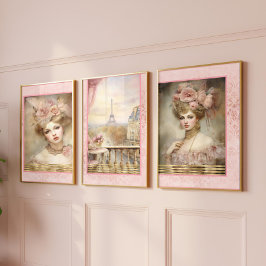Rococo Glamour & Allure Roze Decoupage 1 Inpakpapier Vel
