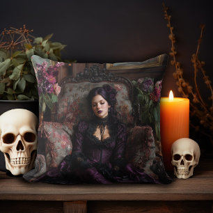 Rococo Gothic Woman Kussen