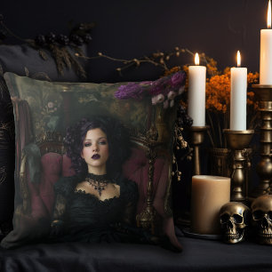 Rococo Gotische Vrouw Kussen