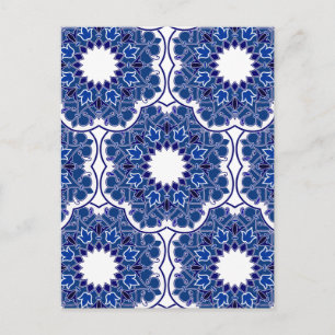 Rococo Indigo Beauful Briefkaart