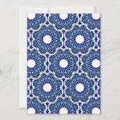 Rococo Indigo Beauful Kaart (Achterkant)