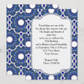 Rococo Indigo Beauful Kaart (Voorkant / Achterkant)