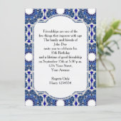 Rococo Indigo Beauful Kaart (Staand voorkant)