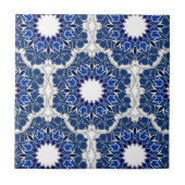 Rococo Indigo Beauful Tegeltje (Voorkant)