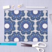 Rococo Indigo Beauful Tissuepapier (Craft)