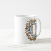 Rococo Initiaal 'O' mok voor een koffieprinses (Voorkant rechts)