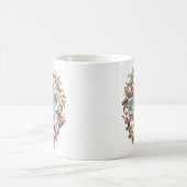 Rococo Initiaal 'O' mok voor een koffieprinses (Center)