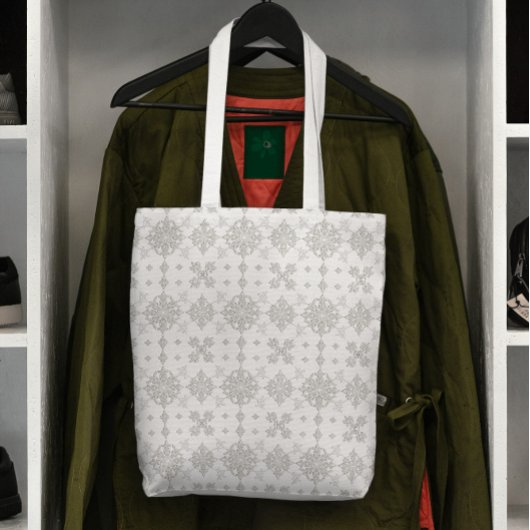 Rococo-kantpatroon Tote Bag