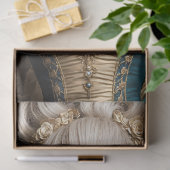 Rococo Koningin Barok Portret Decoupage Tissuepapier (Geschenk)