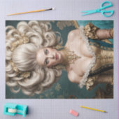 Rococo Koningin Barok Portret Decoupage Tissuepapier (Craft)