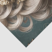 Rococo Koningin Barok Portret Decoupage Tissuepapier (Detail)