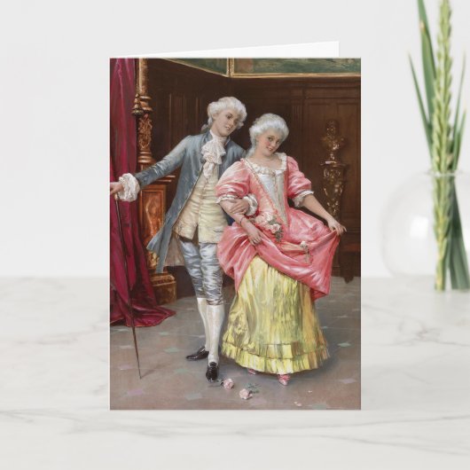 Rococo Koppel Bedankkaart (Voorkant)