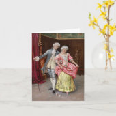 Rococo Koppel Kaart (Gele Bloem)