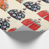 ROCOCO LADIES ART DECO MODE COSTUME ONTWERP CADEAUPAPIER (Hoek)