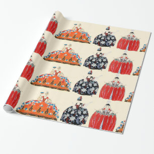 ROCOCO LADIES ART DECO MODE COSTUME ONTWERP CADEAUPAPIER