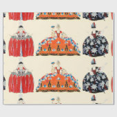 ROCOCO LADIES ART DECO MODE COSTUME ONTWERP CADEAUPAPIER (Vlak)