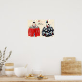 ROCOCO LADIES BEAUTY, MODE COSTUME DESIGNER POSTER (Keuken)