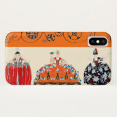 ROCOCO LADY ART DECO BEAUTY MODE COSTUME ONTWERP Case-Mate iPhone CASE (Achterkant (horizontaal))