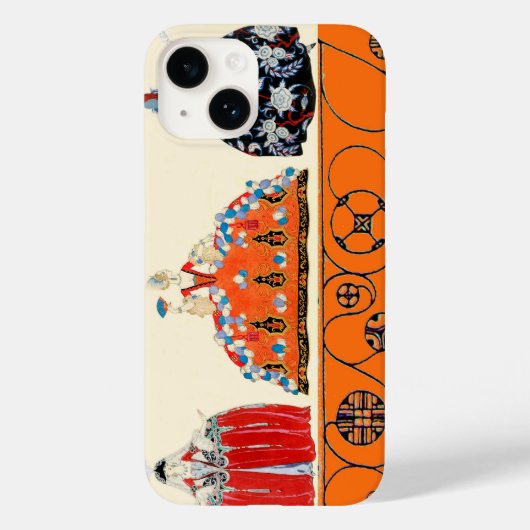 ROCOCO LADY ART DECO BEAUTY MODE COSTUME ONTWERP Case-Mate iPhone CASE (Achterkant)