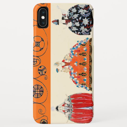 ROCOCO LADY ART DECO BEAUTY MODE COSTUME ONTWERP Case-Mate iPhone CASE (Achterkant)
