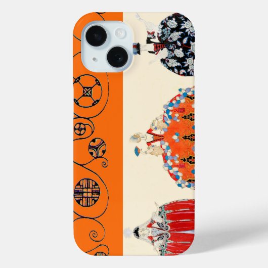 ROCOCO LADY ART DECO BEAUTY MODE COSTUME ONTWERP Case-Mate iPhone CASE (Achterkant)