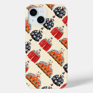 ROCOCO LADY ART DECO BEAUTY MODE COSTUME ONTWERP iPhone 15 CASE