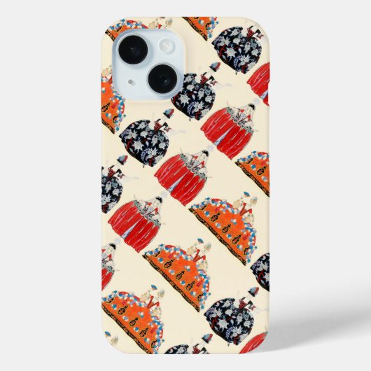 ROCOCO LADY ART DECO BEAUTY MODE COSTUME ONTWERP Case-Mate iPhone CASE (Achterkant)