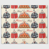 ROCOCO LADY ART DECO MODE COSTUME DESIGNER CADEAUPAPIER (Vlak)