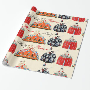 ROCOCO LADY ART DECO MODE COSTUME DESIGNER CADEAUPAPIER