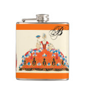 ROCOCO LADY ART DECO MODE COSTUME MONOGRAM HEUPFLES (Voorkant)