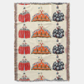 ROCOCO LADY BEAUTY, MODE KOSTUME DECO DEKEN (Voorkant Verticaal)