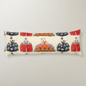 ROCOCO LADY BEAUTY, MODE KOSTUME DECO LICHAAMSKUSSEN (Achterkant)