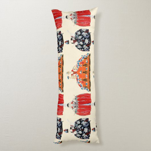 ROCOCO LADY BEAUTY, MODE KOSTUME DECO LICHAAMSKUSSEN (Achterkant (Verticaal))