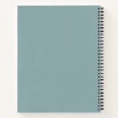Rococo Lady met Blue Bubblegum spiraal Notitieboek (Achterkant)