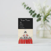 ROCOCO LADY MODE COSTUME DESIGNER MAKEUP ARTIST VISITEKAARTJE (Staand voorkant)