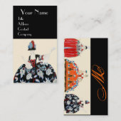 ROCOCO LADY MODE COSTUME DESIGNER MAKEUP ARTIST VISITEKAARTJE (Voorkant / Achterkant)