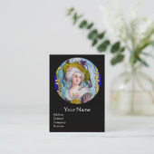 ROCOCO LADY, PINK ROSES EN FIGHTGRIFFINS VISITEKAARTJE (Staand voorkant)