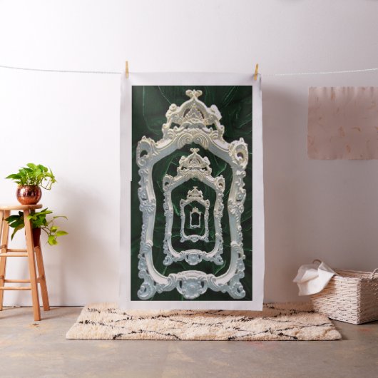 Rococo-Lijsten | Dk Green Velvet | Stof (Voorbeeld)