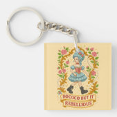 Rococo, maar maak het "opstandig" gestikt esthetis sleutelhanger (voorkant)