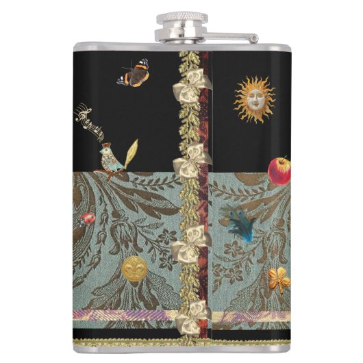 Rococo Magical Garden Flask Heupfles (Achterkant)