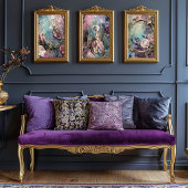 Rococo Mary Antoinette Vibrant Baroque Portrait Tissuepapier