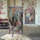 Rococo Mary Antoinette Vibrant Baroque Portrait Tissuepapier