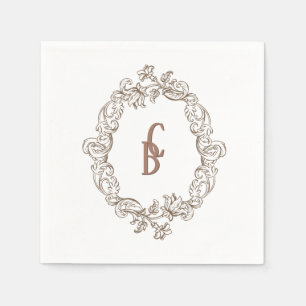 Rococo Mocha Florentijnse monochrome muis Servet