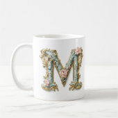 Rococo Monogram 'M' Mok voor een koffieprinses (Links)