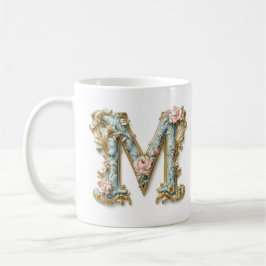 Rococo Monogram 'M' Mok voor een koffieprinses