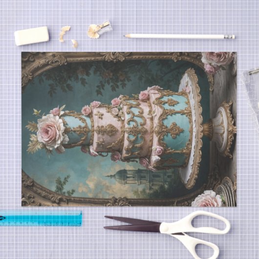 Rococo Parijse gelaagde cake 5 decoupage papier (Craft)