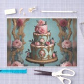 Rococo Parijse Gelaagde Taart 7 Decoupage Papier (Craft)